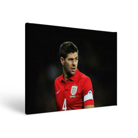 Холст прямоугольный с принтом Steven Gerrard в Тюмени, 100% ПВХ |  | england national team | premier league | steven gerrard | англия | ливерпуль | стивен джеррард | футбол
