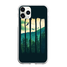 Чехол для iPhone 11 Pro Max матовый с принтом Green Life в Тюмени, Силикон |  | bird | forest | green | mountain | nature | гора | дерево | деревья | зеленый | лес | природа | птицы