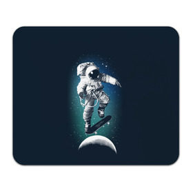Коврик прямоугольный с принтом Космический скейтбординг в Тюмени, натуральный каучук | размер 230 х 185 мм; запечатка лицевой стороны | cosmonaut | galaxy | planet | skate | space | star | галактика | звезды | космонавт | космос | планета | скейт