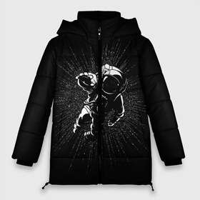 Женская зимняя куртка 3D с принтом Космическое прикосновение в Тюмени, верх — 100% полиэстер; подкладка — 100% полиэстер; утеплитель — 100% полиэстер | длина ниже бедра, силуэт Оверсайз. Есть воротник-стойка, отстегивающийся капюшон и ветрозащитная планка. 

Боковые карманы с листочкой на кнопках и внутренний карман на молнии | astro | cosmo | galaxy | planet | space | star | астронавт | галактика | звезды | космонавт | космос | планета