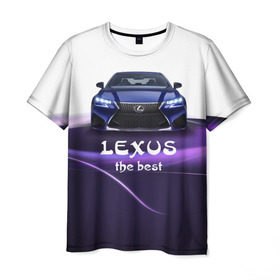 Мужская футболка 3D с принтом Lexus the best в Тюмени, 100% полиэфир | прямой крой, круглый вырез горловины, длина до линии бедер | lexus | авто | автомобиль | водитель | лексус | машина | тачка