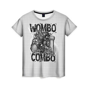 Женская футболка 3D с принтом Combo Wombo в Тюмени, 100% полиэфир ( синтетическое хлопкоподобное полотно) | прямой крой, круглый вырез горловины, длина до линии бедер | combo | dota | earthshaker | game | tiny | вомбо | дота | игра | комбо | тини | шейкер