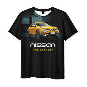 Мужская футболка 3D с принтом Nissan the best car в Тюмени, 100% полиэфир | прямой крой, круглый вырез горловины, длина до линии бедер | nissan | авто | автомобиль | водитель | машина | ниссан | тачка