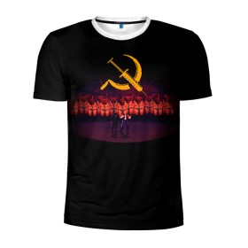 Мужская футболка 3D спортивная с принтом Mother russia bleeds 2 в Тюмени, 100% полиэстер с улучшенными характеристиками | приталенный силуэт, круглая горловина, широкие плечи, сужается к линии бедра | indie | mother russia bleeds | игра | игры | инди