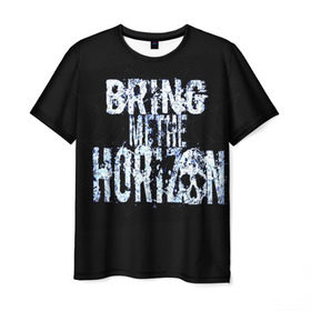 Мужская футболка 3D с принтом Bring Me The Horizon в Тюмени, 100% полиэфир | прямой крой, круглый вырез горловины, длина до линии бедер | bmth | bring me | bring me the horizon | bring me the horizont | doomed | бринг ми | бринг ми зе | бринг ми зе хоризон
