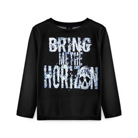 Детский лонгслив 3D с принтом Bring Me The Horizon в Тюмени, 100% полиэстер | длинные рукава, круглый вырез горловины, полуприлегающий силуэт
 | bmth | bring me | bring me the horizon | bring me the horizont | doomed | бринг ми | бринг ми зе | бринг ми зе хоризон