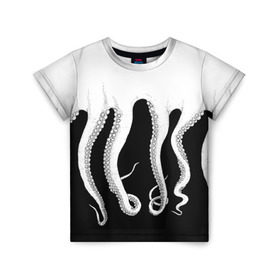 Детская футболка 3D с принтом Octopus в Тюмени, 100% гипоаллергенный полиэфир | прямой крой, круглый вырез горловины, длина до линии бедер, чуть спущенное плечо, ткань немного тянется | octopus
