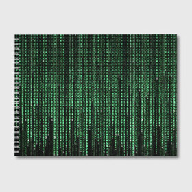 Альбом для рисования с принтом Матрица в Тюмени, 100% бумага
 | матовая бумага, плотность 200 мг. | Тематика изображения на принте: атака | буквы | виртуальный мир | вирус | гаджет | девайс | иероглифы | интернет | компьютер | матрица | паутина | программист | сеть | символы | софт | хакер | цифры