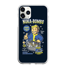 Чехол для iPhone 11 Pro матовый с принтом Nuka Bombs в Тюмени, Силикон |  | atom | bomb | boy | fallout | radioactive | vault | wasteland | атом | бой | бомба | волт | мальчик | радиация | фоллаут | ядерная