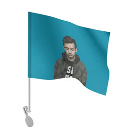 Флаг для автомобиля с принтом Тайлер Джозеф в Тюмени, 100% полиэстер | Размер: 30*21 см | joseph | twenty one pilots | tyler | джозеф | пилоты | тайлер