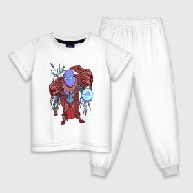 Детская пижама хлопок с принтом Arc Warden в Тюмени, 100% хлопок |  брюки и футболка прямого кроя, без карманов, на брюках мягкая резинка на поясе и по низу штанин
 | arc warden | dota2