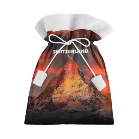 Подарочный 3D мешок с принтом Швейцария в Тюмени, 100% полиэстер | Размер: 29*39 см | switzerland | альпы | горы | заграница | отдых | отпуск | туризм | турист