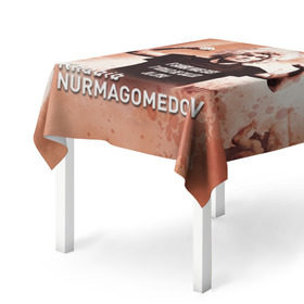 Скатерть 3D с принтом Хабиб Нурмагомедов в Тюмени, 100% полиэстер (ткань не мнется и не растягивается) | Размер: 150*150 см | ufc | хабиб нурмагомедов