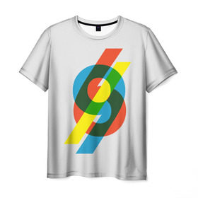 Мужская футболка 3D с принтом 69 в Тюмени, 100% полиэфир | прямой крой, круглый вырез горловины, длина до линии бедер | Тематика изображения на принте: math | number | retro | алгебра | математика | ностальгия | ретро | цифра | число