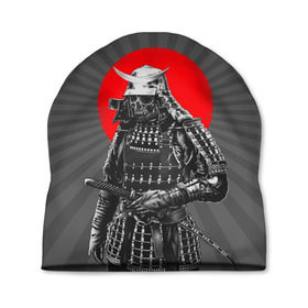 Шапка 3D с принтом Мертвый самурай в Тюмени, 100% полиэстер | универсальный размер, печать по всей поверхности изделия | bone | japan | samurai | skelet | skull | warrior | воин | катана | кости | меч | самурай | скелет | череп | япония