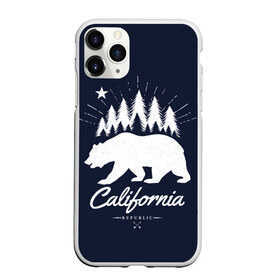 Чехол для iPhone 11 Pro Max матовый с принтом California Republic в Тюмени, Силикон |  | america | bear | california | united states | usa | америка | калифорния | медведь | сша | штаты