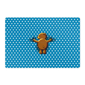 Магнитный плакат 3Х2 с принтом Медвежьи объятия в Тюмени, Полимерный материал с магнитным слоем | 6 деталей размером 9*9 см | Тематика изображения на принте: bear | beast | kid | love | teddy | toy | звезды | зверь | игрушка | любовь | медведь | мишка