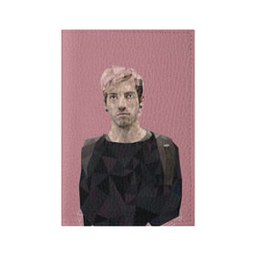 Обложка для паспорта матовая кожа с принтом Джош Дан в Тюмени, натуральная матовая кожа | размер 19,3 х 13,7 см; прозрачные пластиковые крепления | Тематика изображения на принте: dun | josh | one | pilots. | twenty | дан | джош