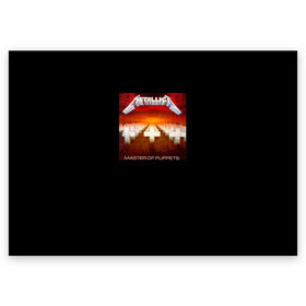 Поздравительная открытка с принтом Metallica 2 в Тюмени, 100% бумага | плотность бумаги 280 г/м2, матовая, на обратной стороне линовка и место для марки
 | hetfield | master | metallica | mustaine | newsted | puppets | trujillo | ulrich | мастейн | металика | металл | металлика | ньюстед | рок | трухильо | ульрих | хэтфилд