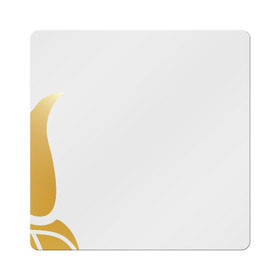 Магнит виниловый Квадрат с принтом Золотой петух в Тюмени, полимерный материал с магнитным слоем | размер 9*9 см, закругленные углы | год петуха