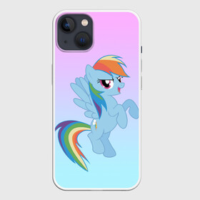 Чехол для iPhone 13 с принтом Rainbowdash в Тюмени,  |  | Тематика изображения на принте: mlp | pony | rainbowdash | raindbow dash | пони