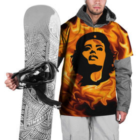 Накидка на куртку 3D с принтом Revolutionary girl в Тюмени, 100% полиэстер |  | Тематика изображения на принте: звезда | огонь | патриотизм | пламя | революционер | революция | россия | че гевара