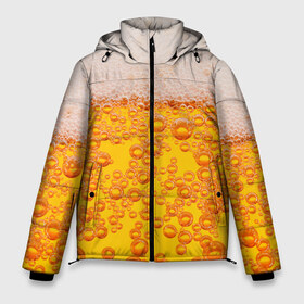 Мужская зимняя куртка 3D с принтом Пивная тема в Тюмени, верх — 100% полиэстер; подкладка — 100% полиэстер; утеплитель — 100% полиэстер | длина ниже бедра, свободный силуэт Оверсайз. Есть воротник-стойка, отстегивающийся капюшон и ветрозащитная планка. 

Боковые карманы с листочкой на кнопках и внутренний карман на молнии. | Тематика изображения на принте: пена | прикол | пузырьки