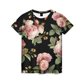 Женская футболка 3D с принтом Twenty One Pilots, розы как у Тайлера в Тюмени, 100% полиэфир ( синтетическое хлопкоподобное полотно) | прямой крой, круглый вырез горловины, длина до линии бедер | 21 пилотс | twentyonepilots | розы как у тайлера