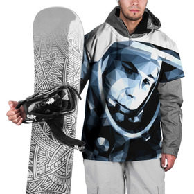 Накидка на куртку 3D с принтом Гагарин в Тюмени, 100% полиэстер |  | Тематика изображения на принте: поехали | полигоны | юрий