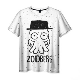 Мужская футболка 3D с принтом Zoidberg в Тюмени, 100% полиэфир | прямой крой, круглый вырез горловины, длина до линии бедер | breaking bad | futurama | heisenberg | hermes | zoidberg | во все тяжкие | зойдберг | робот | футурама | хайзенберг