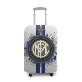 Чехол для чемодана 3D с принтом Internazionale в Тюмени, 86% полиэфир, 14% спандекс | двустороннее нанесение принта, прорези для ручек и колес | forza | inter | internazionale | интер | италия | милан | футбол | футболист