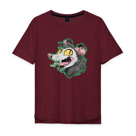 Мужская футболка хлопок Oversize с принтом Опоссум в Тюмени, 100% хлопок | свободный крой, круглый ворот, “спинка” длиннее передней части | animal | mouse | opossum | rat | животное | крыса | мышь | опоссум