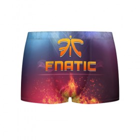 Мужские трусы 3D с принтом Fnatic Team в Тюмени, 50% хлопок, 50% полиэстер | классическая посадка, на поясе мягкая тканевая резинка | best team | fnatic | team