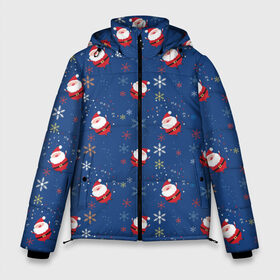 Мужская зимняя куртка 3D с принтом Рождество в Тюмени, верх — 100% полиэстер; подкладка — 100% полиэстер; утеплитель — 100% полиэстер | длина ниже бедра, свободный силуэт Оверсайз. Есть воротник-стойка, отстегивающийся капюшон и ветрозащитная планка. 

Боковые карманы с листочкой на кнопках и внутренний карман на молнии. | gifts | happy new year 2017 santa claus | santa | snow | snowman | winter | дед мороз | зима | подарки | с новым годом 2017 | санта | снег | снеговик