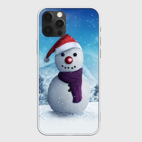 Чехол для iPhone 12 Pro Max с принтом Снеговик в Тюмени, Силикон |  | happy new year | блеск | ёлка | зима | игрушки. праздник | конфетти | новый год | подарки | снег