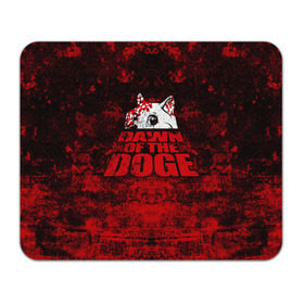 Коврик прямоугольный с принтом Dawn of the Doge в Тюмени, натуральный каучук | размер 230 х 185 мм; запечатка лицевой стороны | dog | doge | walking dead | zombie | додж | зомби | мем | собака | ходячие мертвецы