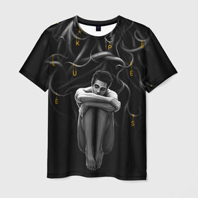 Мужская футболка 3D с принтом Волчонок в Тюмени, 100% полиэфир | прямой крой, круглый вырез горловины, длина до линии бедер | teen wolf