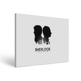 Холст прямоугольный с принтом Sherlock Edition в Тюмени, 100% ПВХ |  | doctor | holmes | sherlock | watson | ватсон | доктор | профессор | холмс | шерлок