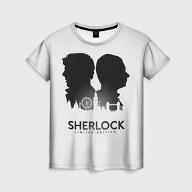 Женская футболка 3D с принтом Sherlock Edition в Тюмени, 100% полиэфир ( синтетическое хлопкоподобное полотно) | прямой крой, круглый вырез горловины, длина до линии бедер | doctor | holmes | sherlock | watson | ватсон | доктор | профессор | холмс | шерлок