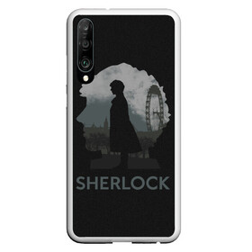 Чехол для Honor P30 с принтом Sherlock World в Тюмени, Силикон | Область печати: задняя сторона чехла, без боковых панелей | Тематика изображения на принте: doctor | holmes | холмс | шерлок