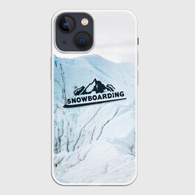 Чехол для iPhone 13 mini с принтом Snowboarding в Тюмени,  |  | extreme | snowboarding | sport | winter | горы | движение | приключения | снег | сноуборд | спорт | экстрим