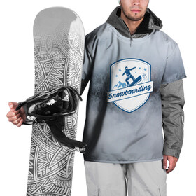 Накидка на куртку 3D с принтом Snowboarding в Тюмени, 100% полиэстер |  | Тематика изображения на принте: 