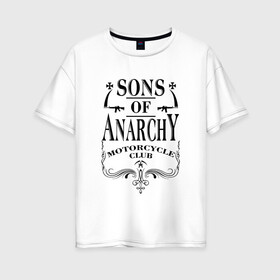 Женская футболка хлопок Oversize с принтом Сыны Анархии Whiskey в Тюмени, 100% хлопок | свободный крой, круглый ворот, спущенный рукав, длина до линии бедер
 | sons of anarchy | джекс | мотоциклы | сериал | сыны анархии