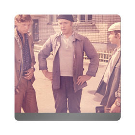 Магнит виниловый Квадрат с принтом Афоня working class в Тюмени, полимерный материал с магнитным слоем | размер 9*9 см, закругленные углы | афоня | кино | ссср