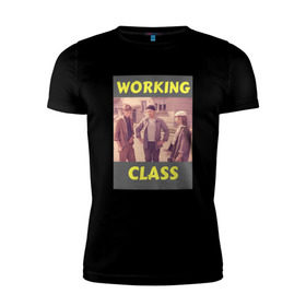 Мужская футболка премиум с принтом Афоня working class в Тюмени, 92% хлопок, 8% лайкра | приталенный силуэт, круглый вырез ворота, длина до линии бедра, короткий рукав | афоня | кино | ссср