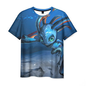 Мужская футболка 3D с принтом Морское Существо в Тюмени, 100% полиэфир | прямой крой, круглый вырез горловины, длина до линии бедер | fizz | league of legends | lol | лига легенд | лол | физз