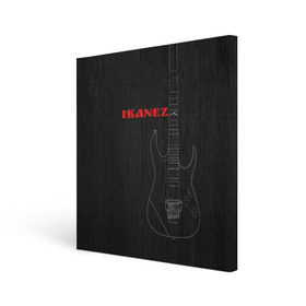 Холст квадратный с принтом Ibanez в Тюмени, 100% ПВХ |  | ibanez | айбанез | гитара | ибанез | электрогитара | электруха