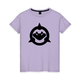 Женская футболка хлопок с принтом Battletoads в Тюмени, 100% хлопок | прямой крой, круглый вырез горловины, длина до линии бедер, слегка спущенное плечо | battletoads | game | logo | videogame | боевые_жабы | игра