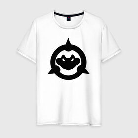 Мужская футболка хлопок с принтом Battletoads в Тюмени, 100% хлопок | прямой крой, круглый вырез горловины, длина до линии бедер, слегка спущенное плечо. | battletoads | game | logo | videogame | боевые_жабы | игра