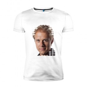 Мужская футболка премиум с принтом EQ - Armin van Buuren в Тюмени, 92% хлопок, 8% лайкра | приталенный силуэт, круглый вырез ворота, длина до линии бедра, короткий рукав | 